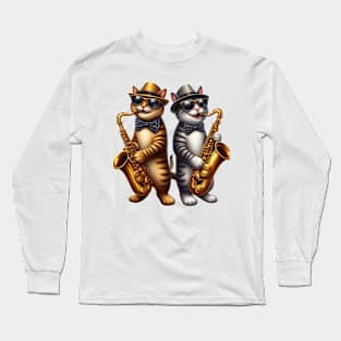 Jazz Cat Long Sleeve T-Shirt